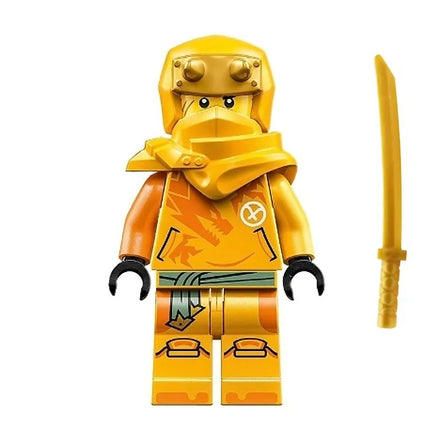 LEGO Minifigure - Arin - Dragons Rising, Shirt with Orange Dragon, Hood (2022) [NINJAGO]