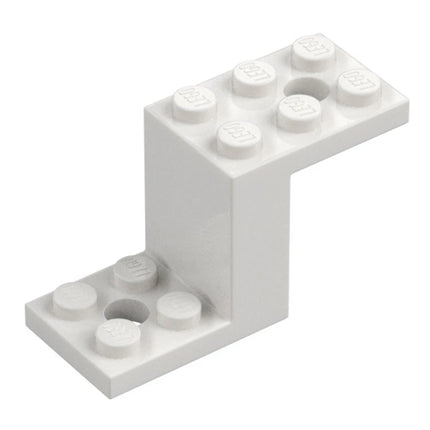 LEGO Bracket 5 x 2 x 2 1/3 with 2 Holes and Bottom Stud Holder, White [76766] 6310374