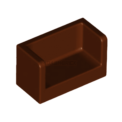 LEGO Panel 1 x 2 x 1, Rounded Corners and 2 Sides, Reddish Brown [23969] 6291040