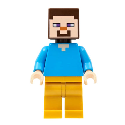 LEGO Minifigure - Steve (Light Nougat) - Pearl Gold Legs (2020) [MINECRAFT]