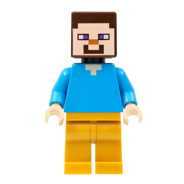 LEGO Minifigure - Steve (Light Nougat) - Pearl Gold Legs (2020) [MINECRAFT]