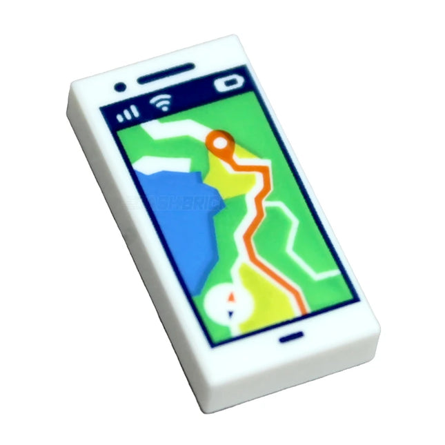 LEGO Minifigure Accessory - Tile, Smartphone/Cell/Mobile Phone, GPS Map on Screen [3069pb1397] 6542056