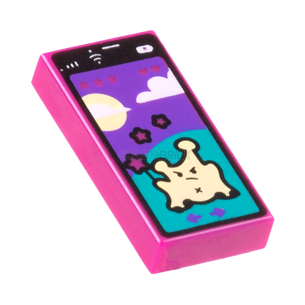 LEGO Minifigure Accessory - Smartphone/Mobile Phone, Alien Game, Magenta [3069pb1067] 6416593