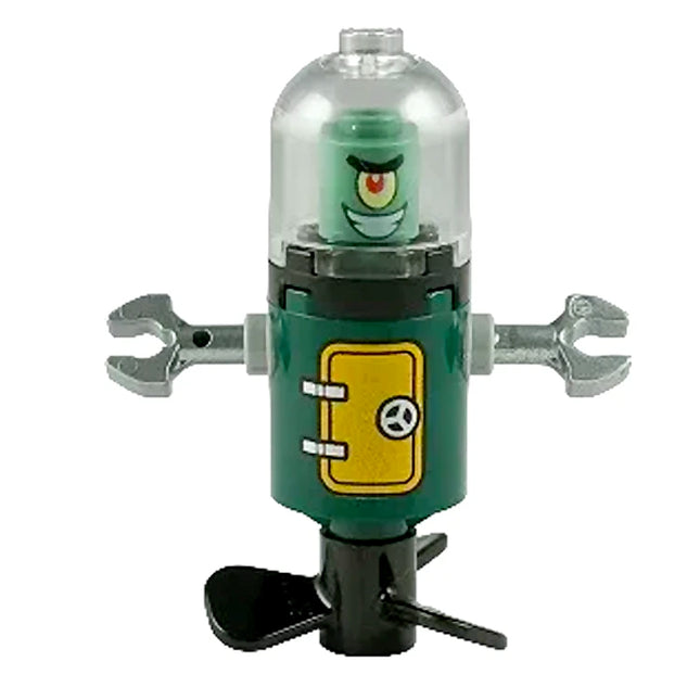 LEGO Minifigure - Plankton - Domed Helmet (2011) [Spongebob Squarepants]
