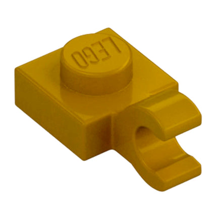 LEGO Plate, Modified 1 x 1, Open O Clip (Horizontal Grip), Pearl Gold [61252] 6284379