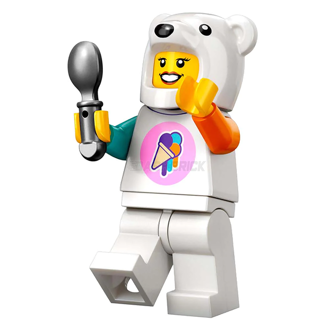 LEGO Minifigure Polar Bear Ice-Cream Shop Vendor, Female [CITY