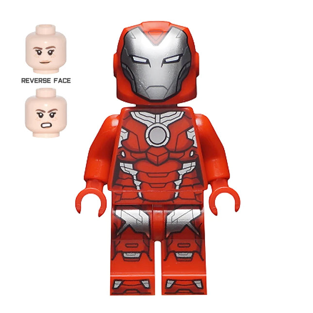 LEGO Minifigure - Rescue (Pepper Potts) - Red Armor, Iron Man (2020) [MARVEL]