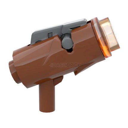 LEGO Minifigure Accessory - Weapon Minifigure, Gun, Mini Blaster / Shooter, Reddish Brown [15391c01]