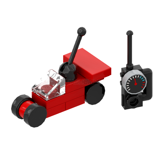 LEGO "RC Car" - Toy Remote Control Car, Red [MiniMOC]