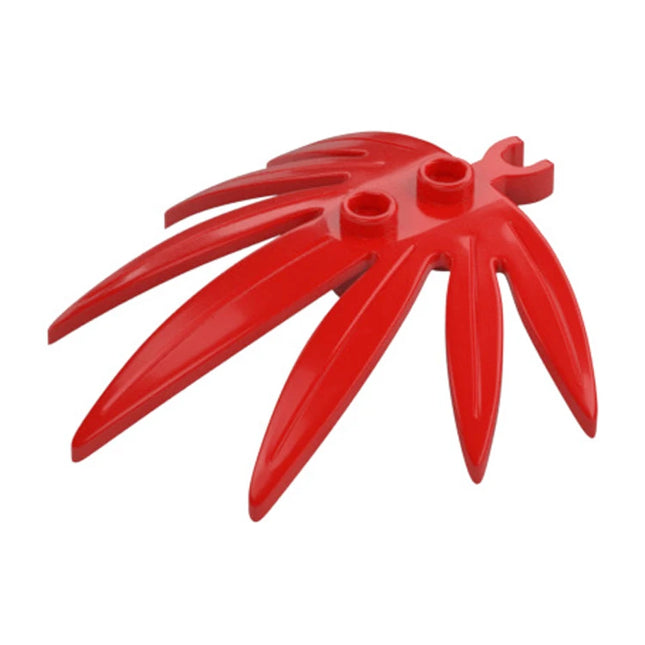 LEGO Plant Leaves 6 x 5 Swordleaf/Palm, Clip, Red [10884] 6541442