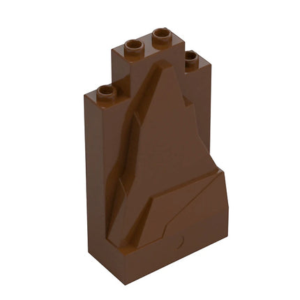 LEGO Rock Panel 2 x 4 x 6, Reddish Brown [47847, 33458, 54782] 6470002