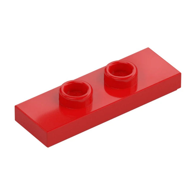 LEGO Plate, Modified 1 x 3 with 2 Studs (Double Jumper), Red [34103] 6251410