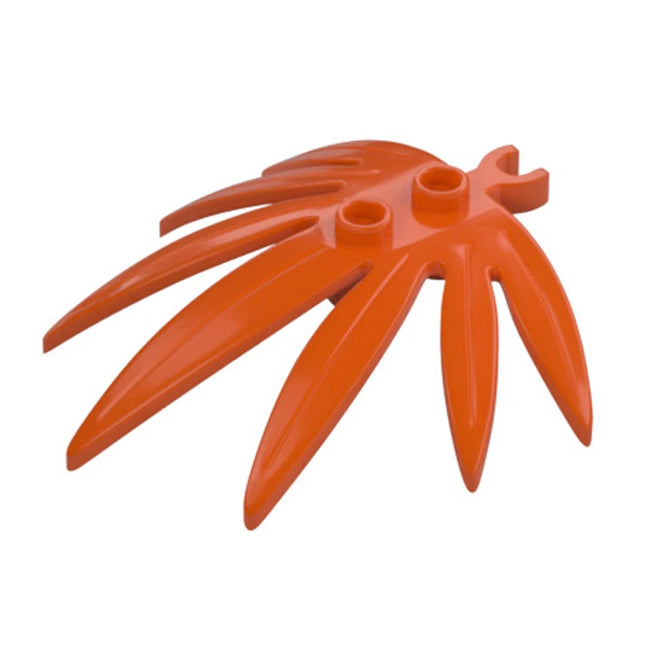 LEGO Plant Leaves 6 x 5 Swordleaf/Palm, Clip, Reddish Orange [10884] 6541443