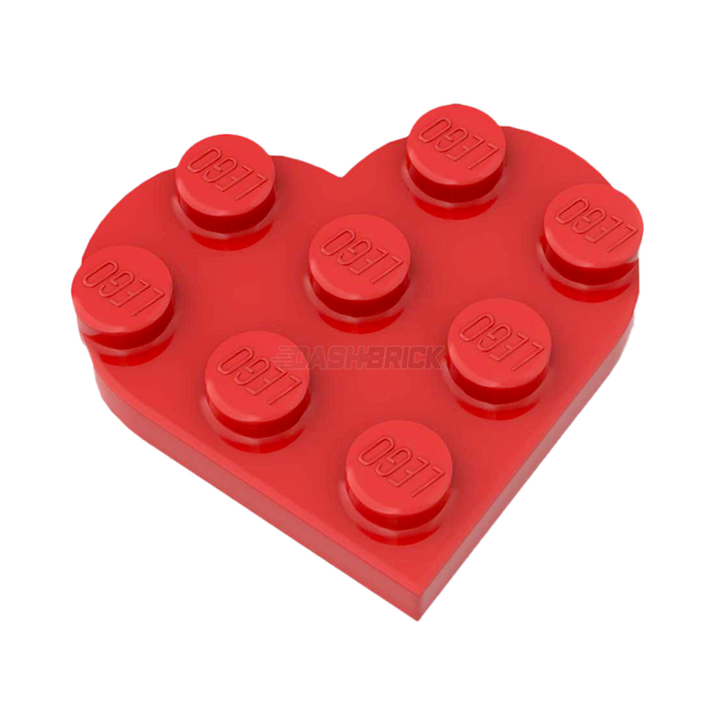 LEGO Plate 2 x 3, Love Heart, Red [39613] 6276193