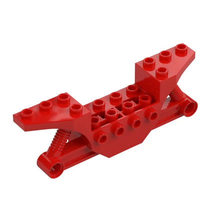 LEGO Vehicle, Base 2 x 10 with 4 Pin Holes (Quad Bike Half), Red [70682] 6320082