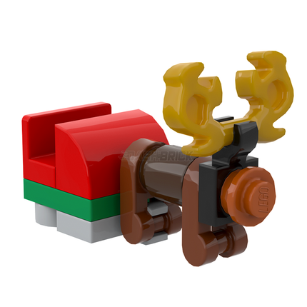 LEGO "Toy Reindeer and Sleigh" - Brick Built Holiday Display [Christmas]