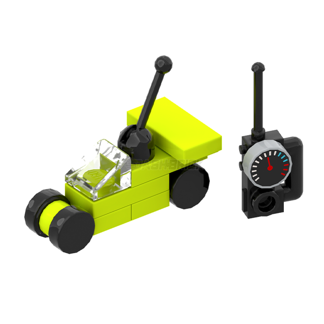 LEGO "RC Car" - Toy Remote Control Car, Lime [MiniMOC]