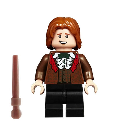 LEGO Minifigure - Ron Weasley - Reddish Brown Suit, Shirt with Ruffle (2019) [HARRY POTTER]