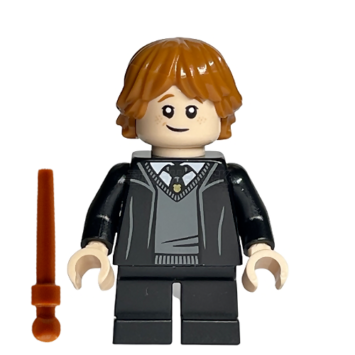 LEGO Minifigure - Ron Weasley - Hogwarts Robe, Black Tie (2021) [HARRY POTTER]