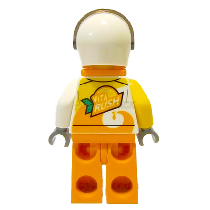 LEGO Minifigure - Jet Skier Female, 'ViTA RUSH' Logo, Life Jacket [CITY]