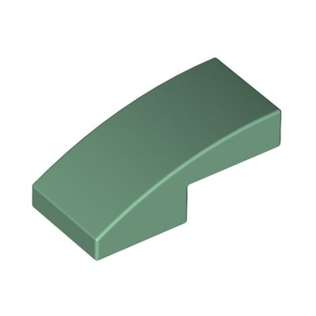 LEGO Slope, Curved 2 x 1 x 2/3, Sand Green [11477] 6196591