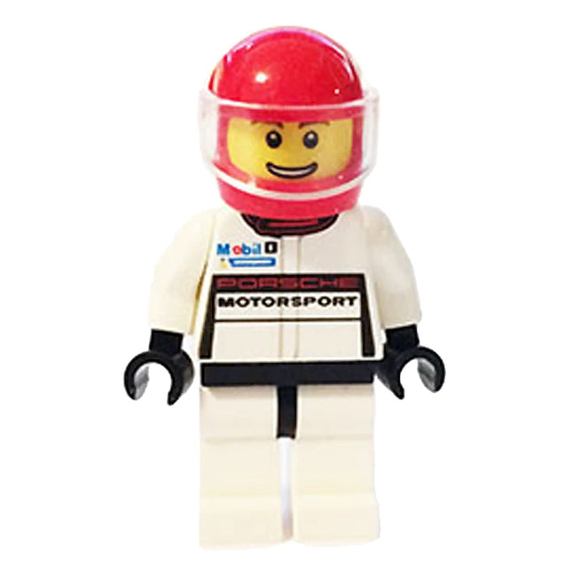 LEGO Minifigure - Porsche 911 GT Driver - Red Helmet (2015) [SPEED CHAMPIONS]