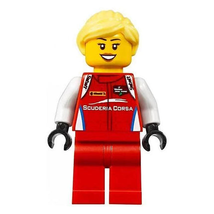 LEGO Minifigure - Ferrari 488 GT3 "Scuderia Corsa" Driver (2018) [SPEED CHAMPIONS]