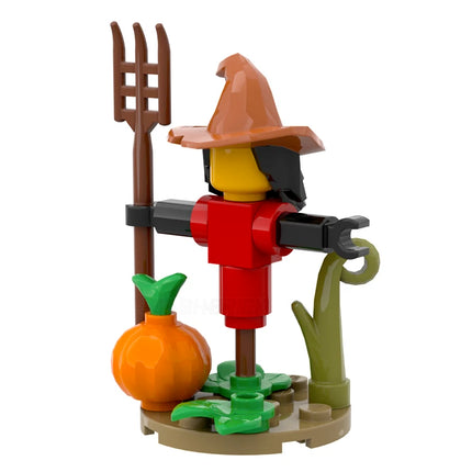 LEGO "Scarecrow" - Farmer Straw Man, Pumpkin Patch [MiniMOC]