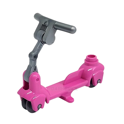 LEGO "Electric Scooter" Minifigure, Dark Pink [MiniMOC]