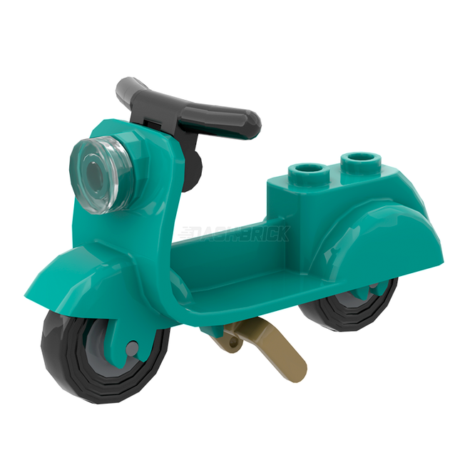 LEGO Minifigure Accessory - Scooter, Dark Turquoise [MiniMOC]