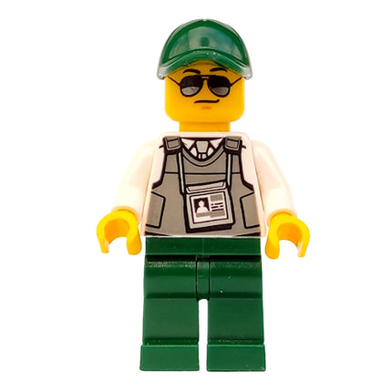 LEGO Minifigure - Male, Security Officer - Cap, Sunglasses (2018) [CITY]