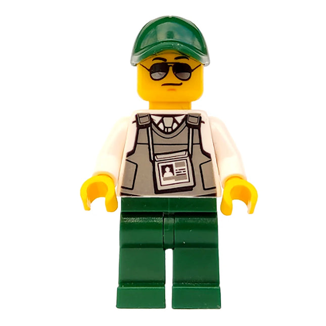 LEGO Minifigure - Male, Security Officer - Cap, Sunglasses (2018) [CITY]