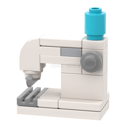 LEGO "Sewing Machine" - White with Thread [MiniMOC]