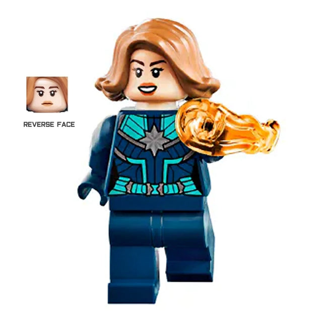 LEGO Minifigure - Captain Marvel (Carol Danvers) - 'Vers' Kree Starforce Uniform (2019) [MARVEL]