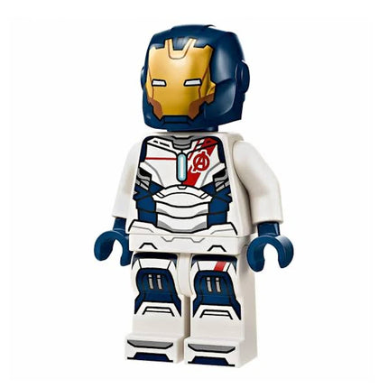 LEGO Minifigure - Iron Legion - Dark Blue Head, One Piece Helmet (2024) [MARVEL]