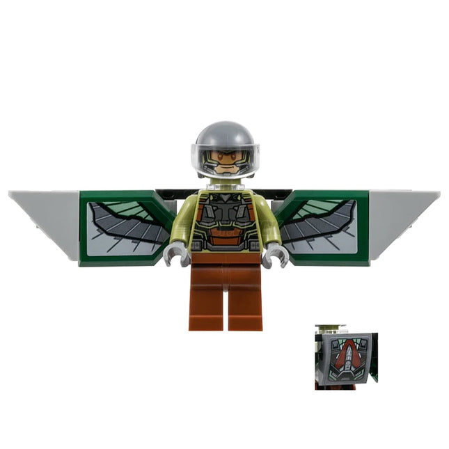 LEGO Minifigure - Falcon (Joaquín Torres) - Backpack and Wings with Stickers (2024) [MARVEL]
