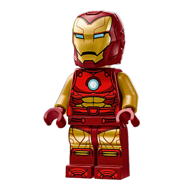 LEGO Minifigure - Iron Man - Dark Red and Gold Armor, Round Arc Reactor, Pearl Gold Arms, Helmet with Visor (2025) [MARVEL]