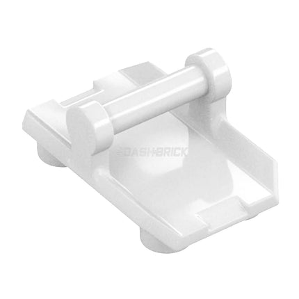 LEGO Plate, Modified 2 x 3 Inverted , 4 Studs, Bar Handle (Shield/Rocker Plate), White [30166] 6188400