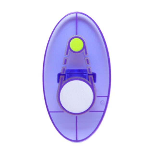 LEGO Minifigure Accessory - Shield Elliptical, Dimensions Keystone Symbol, Trans-Purple [92747pb06]