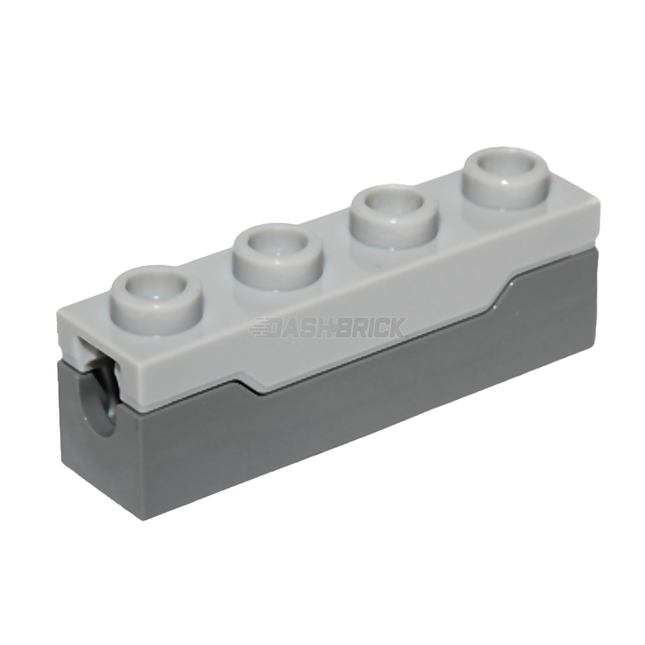 LEGO Projectile Launcher, 1 x 4 Spring Shooter, Light Gray Top [15301c01] 6324200