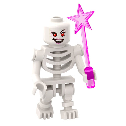 LEGO Minifigure - Skeleton, Magenta Witch [DASHBRICK EXCLUSIVE]