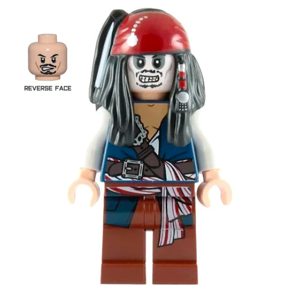 LEGO Minifigures - Captain Jack Sparrow, Skeleton Face (2011) [DISNEY]