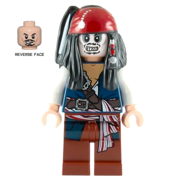 LEGO Minifigures - Captain Jack Sparrow, Skeleton Face (2011) [DISNEY]