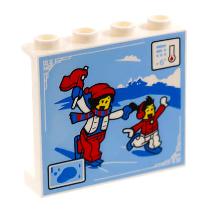 LEGO Panel 1 x 4 x 3, 'Ice Skating Scene' [60581pb200] 6372570