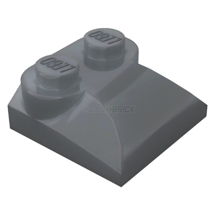 LEGO Slope, Curved 2 x 2 x 2/3 with 2 Studs and Curved Sides, Dark Grey [47457] 4218696