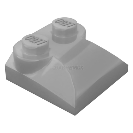 LEGO Slope, Curved 2 x 2 x 2/3 with 2 Studs and Curved Sides, Light Grey [47457] 4494475