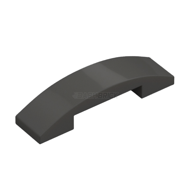 LEGO Slope, Curved 4 x 1 x 2/3 Double, Dark Grey [93273] 4648256