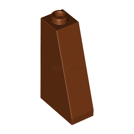 LEGO Slope 75 2 x 1 x 3 - Hollow Stud, Reddish Brown [4460b]