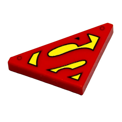 LEGO Minifigure Accessory - Tile, Superman 'S' Logo (2 x 2 Triangular) [35787pb022] 6526006