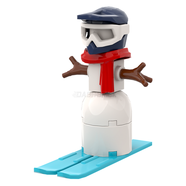 LEGO "Skiing Snowman" with Helmet, Skis and Scarf [Christmas]